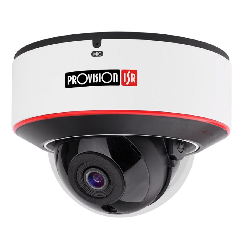 Provision IP Dome 2MP H265 WDR IR20m 2,8mm PoE IP67 IK10 MIC I/O DDA e Detecção de Rosto - Image 2