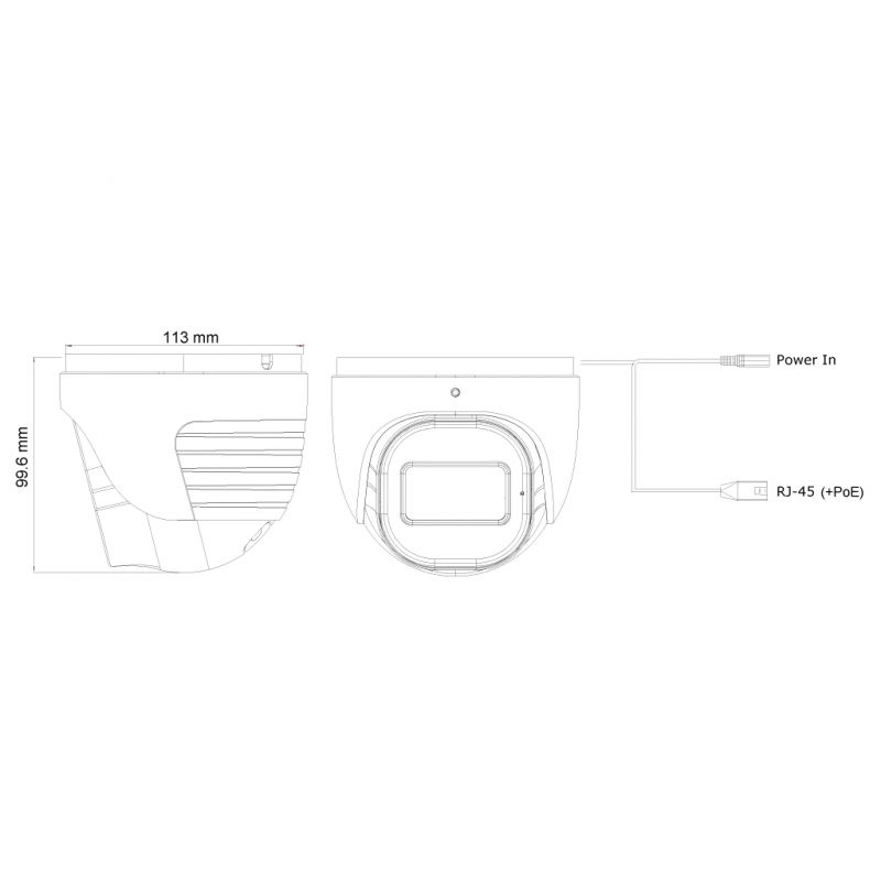 Provision DI-340IPSN-MVF Dome IP 4MP H265 WDR IR40m 2,8-12mm VFM PoE IP67 MIC NDAA - Image 5